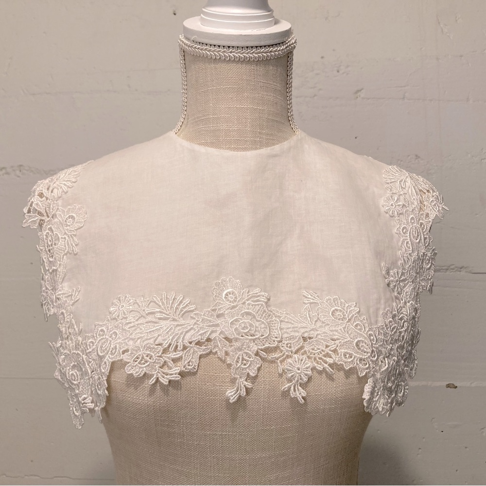 Vintage Linen & Lace Collar
